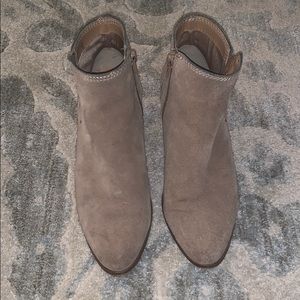 Tan Suede Ankle Booties